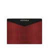 Shop black & red leather travel document holder for professional women