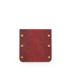 Sleek & Soft Textured leather phone envelope clutch in Bright Ruby Red Color